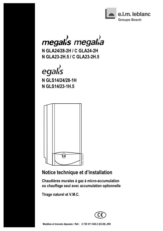 Première page : Notice d'installation Elm Leblanc NGLS14-1H.5 AP
