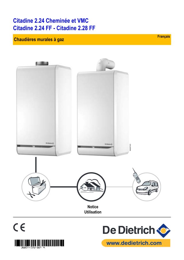 Premiere page : Notice d'utilisation De Dietrich CITADINE 2.24 FF