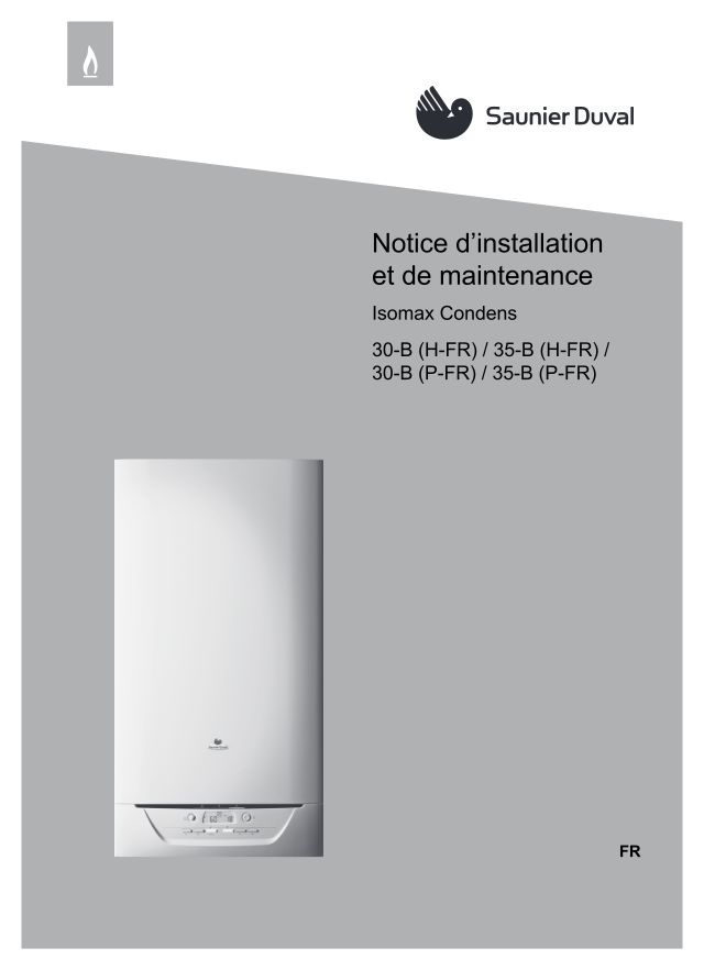 Première page : Notice d'installation Saunier Duval IsoMax Condens 30-B H-P