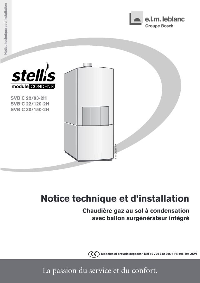 Premiere page : Notice d'installation Elm Leblanc SVB C 22-120-2H (7714311022)
