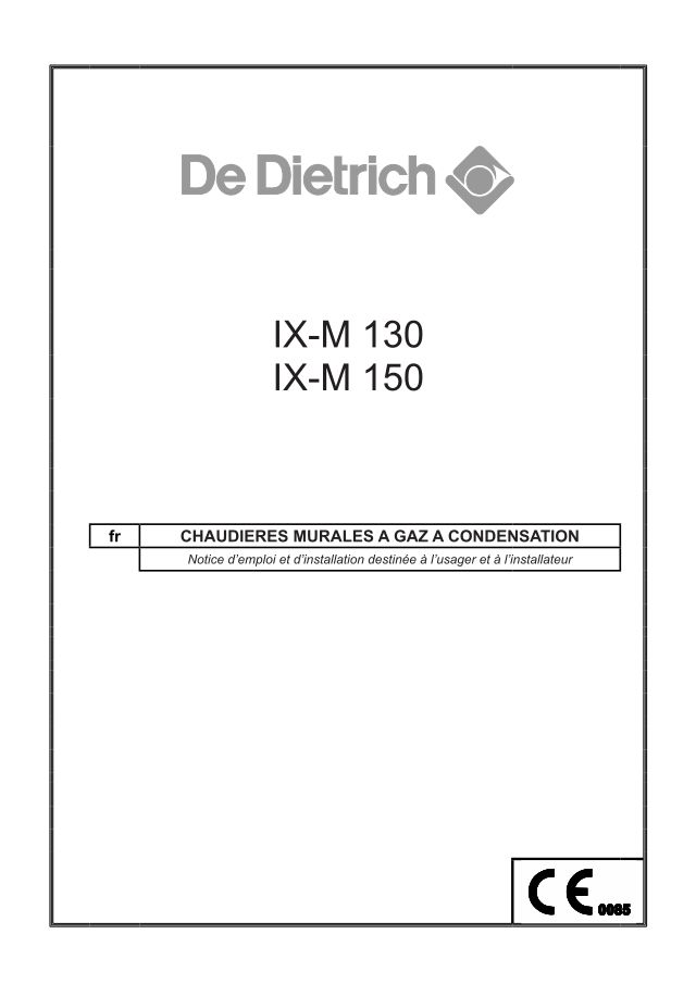 Premiere page : Notice d'installation De Dietrich IX-M 130