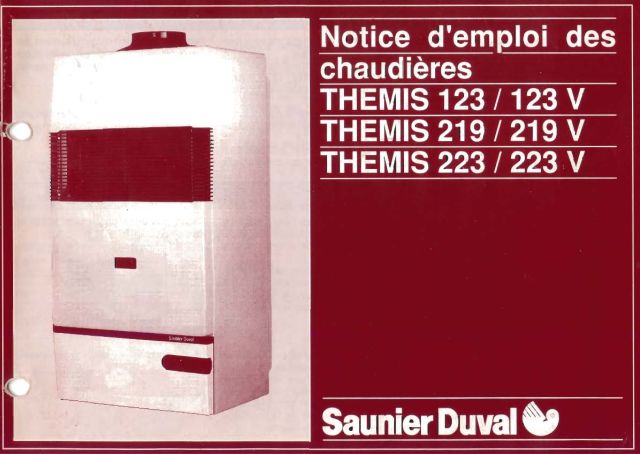 Première page : Notice d'utilisation Saunier Duval THEMIS 223 NOX