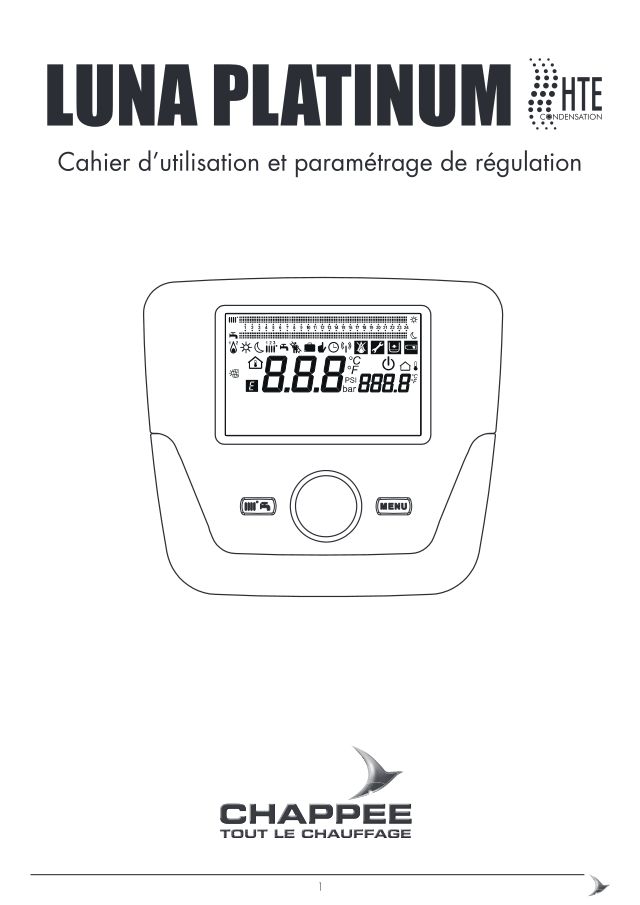 Première page : Notice d'utilisation Chappee LUNA PLATINUM 1.24 HTE