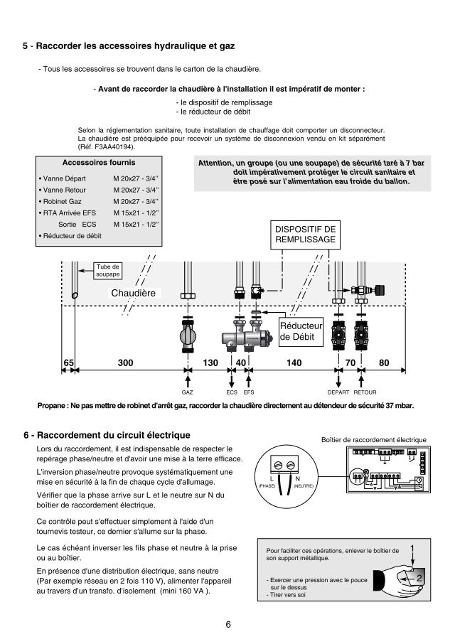 Première page : Schéma hydraulique Frisquet HYDROCONFORT 80/450 2000@0009000 ->0804000