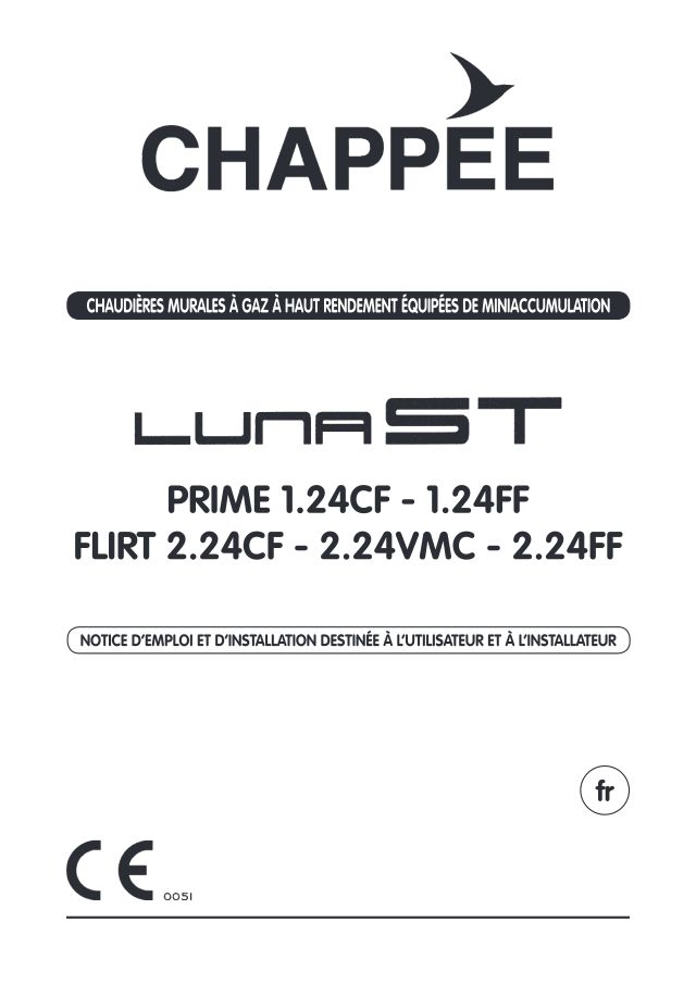 Première page : Notice d'installation Chappee LUNA ST FLIRT 2.24 FF