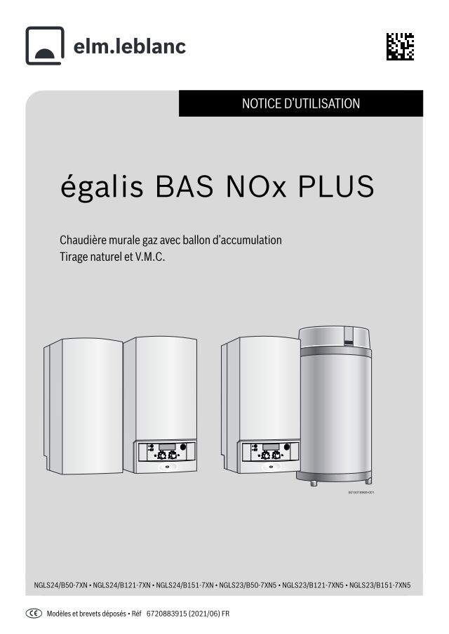 Première page : Notice d'utilisation Elm Leblanc NGLS24/B121-7XN