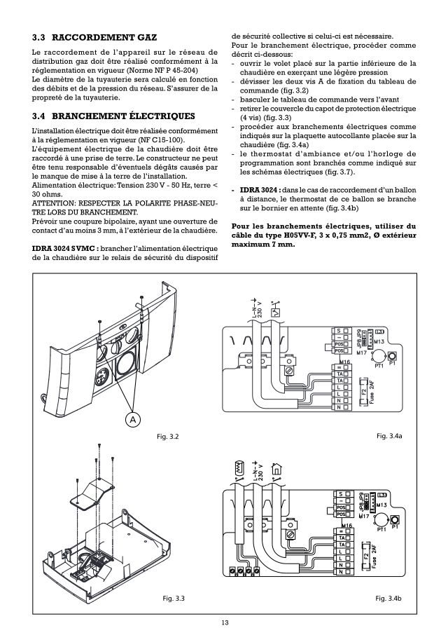 Première page : Schéma électrique Atlantic IDRA 3028 SV