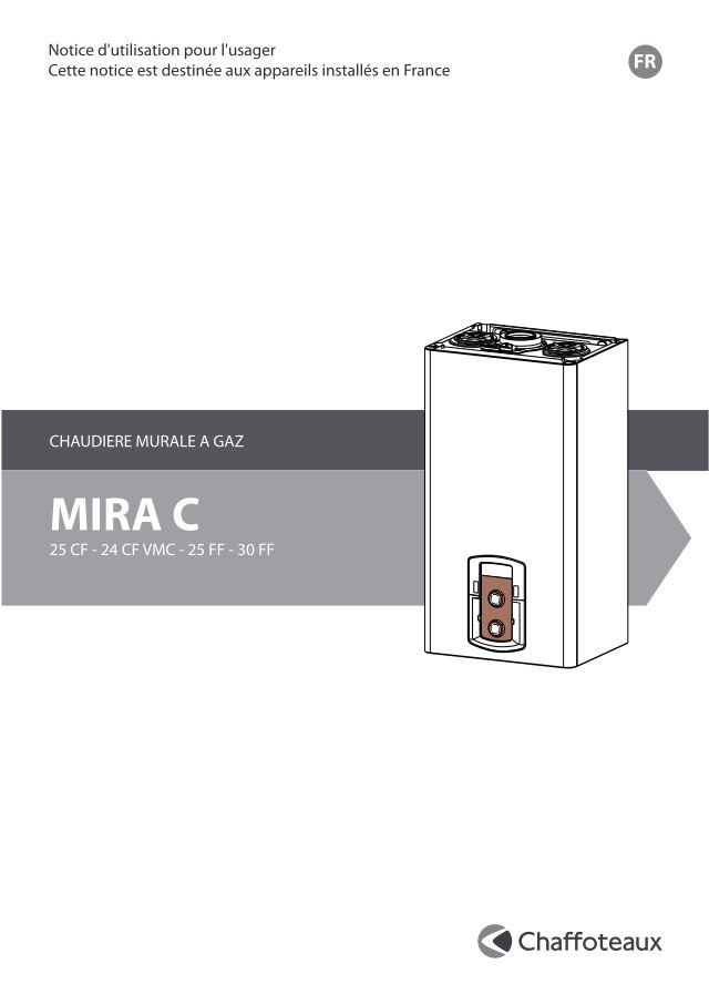 Premiere page : Notice d'utilisation Chaffoteaux MIRA C 25 CF (3310090)
