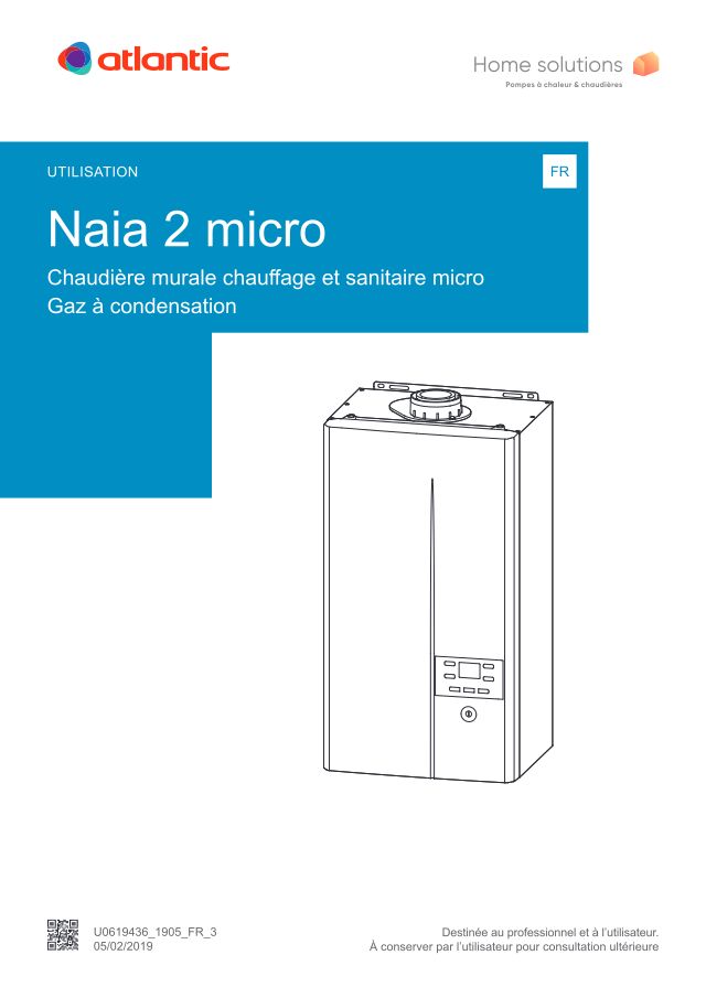 Premiere page : Notice d'utilisation Atlantic NAIA 2 MICRO 30 (021273)