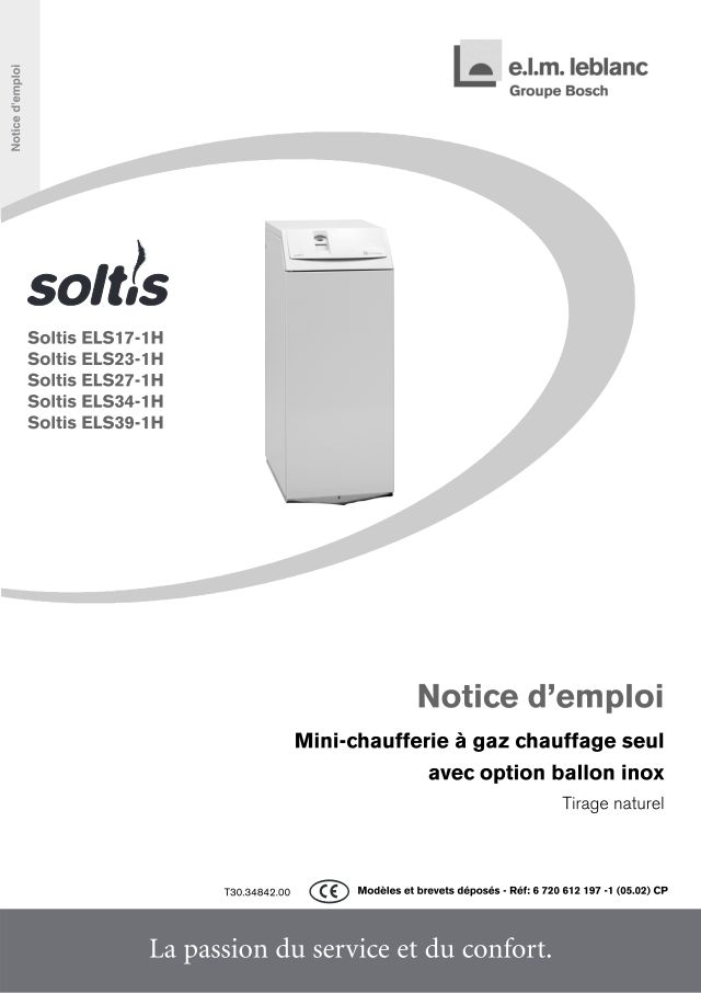 Première page : Notice d'utilisation Elm Leblanc ELS39-1H NAT