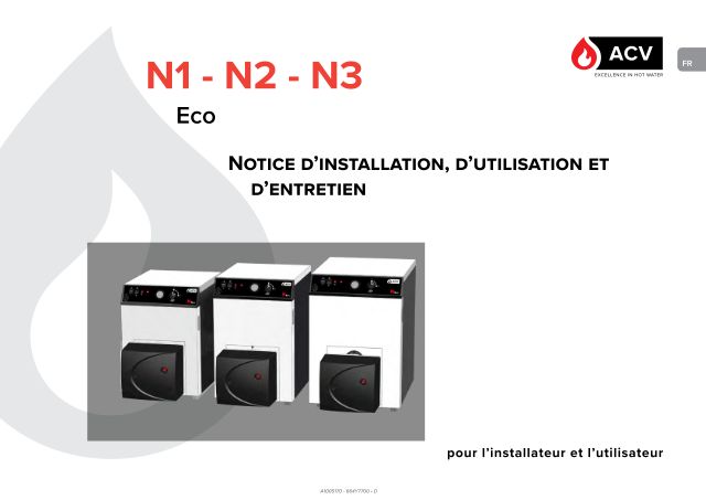 Premiere page : Notice d'installation ACV N1-ECO
