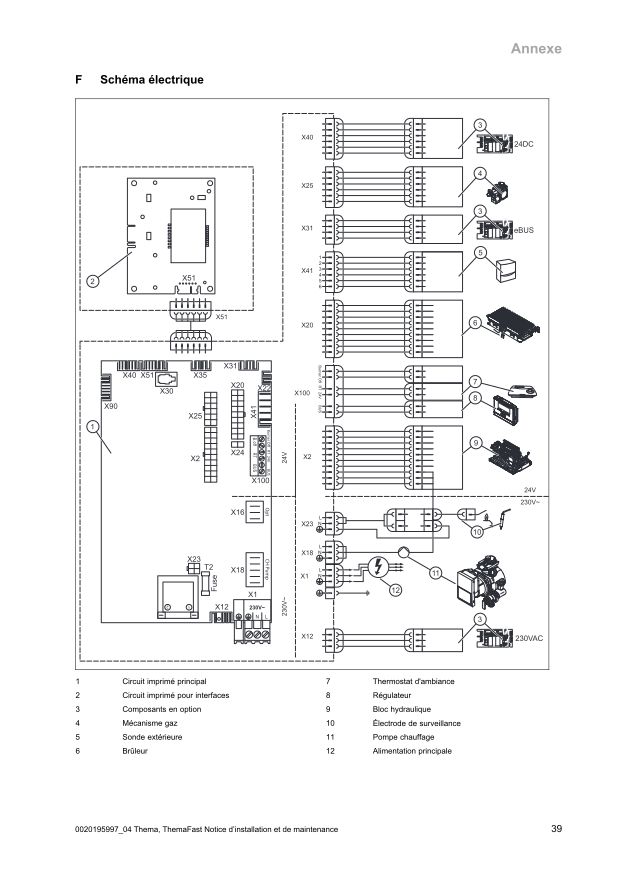 Première page : Schéma électrique Saunier Duval ThemaFast C30
