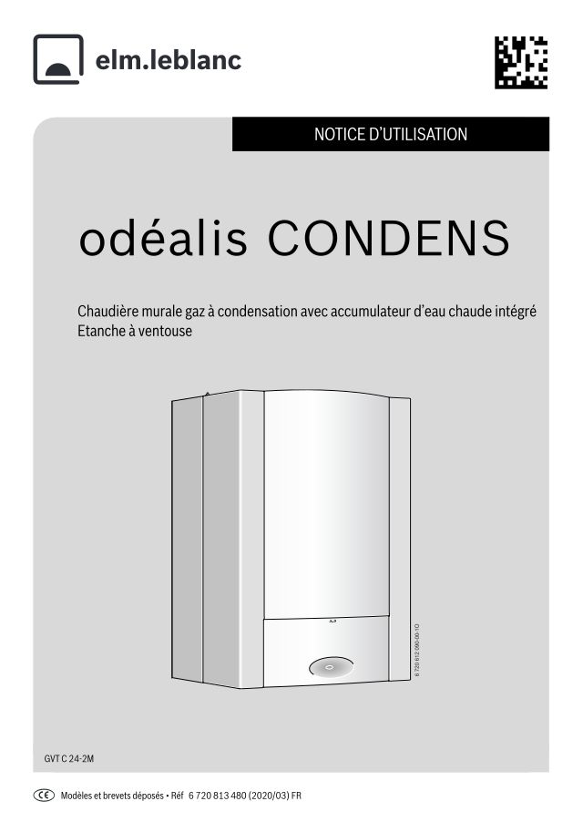 Première page : Notice d'utilisation Elm Leblanc GVT C 24-2MN