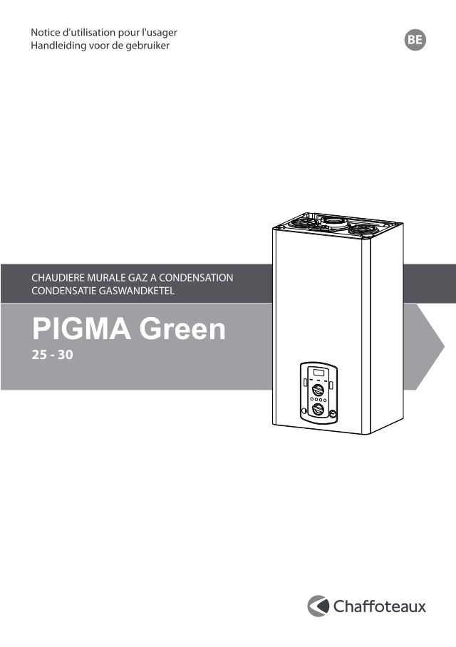 Première page : Notice d'utilisation Chaffoteaux PIGMA GREEN 35 FF N FR