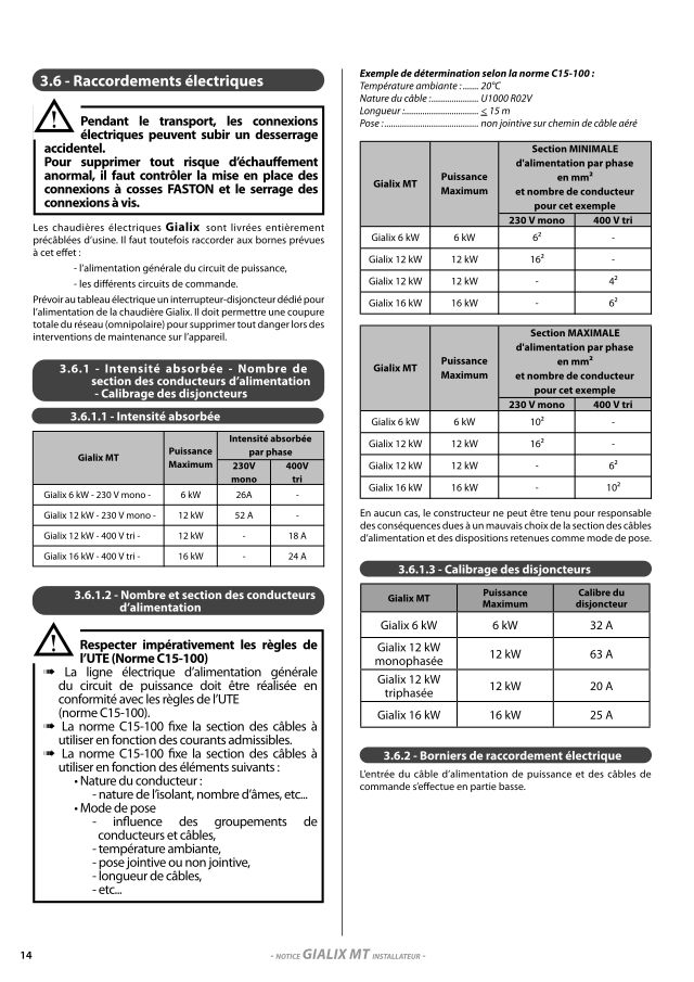 Première page : Schéma électrique Auer GIALIX 12 MT Mono