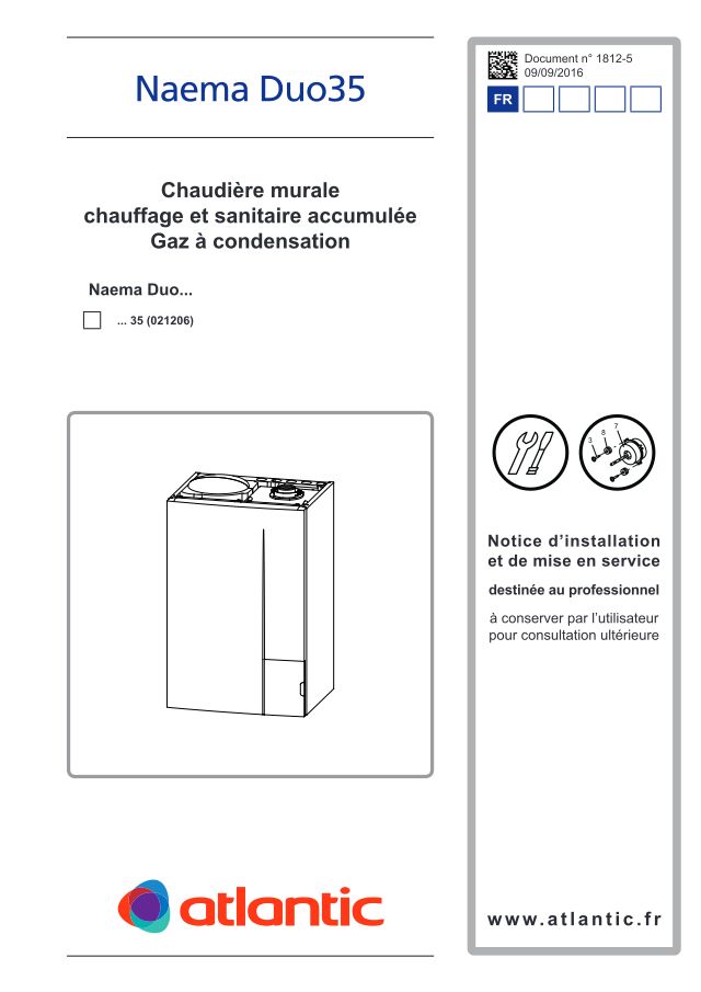 Premiere page : Notice d'installation Atlantic NAEMA DUO 35 (021206)