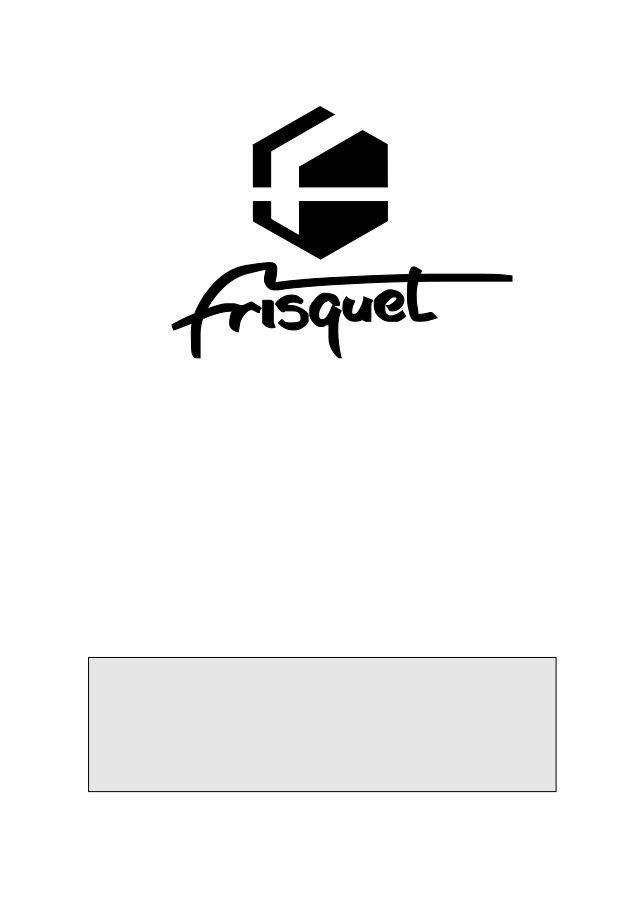 Première page : Notice d'installation Frisquet HYDROCONFORT 23 KW 120/700 2000 @0009000-0804000