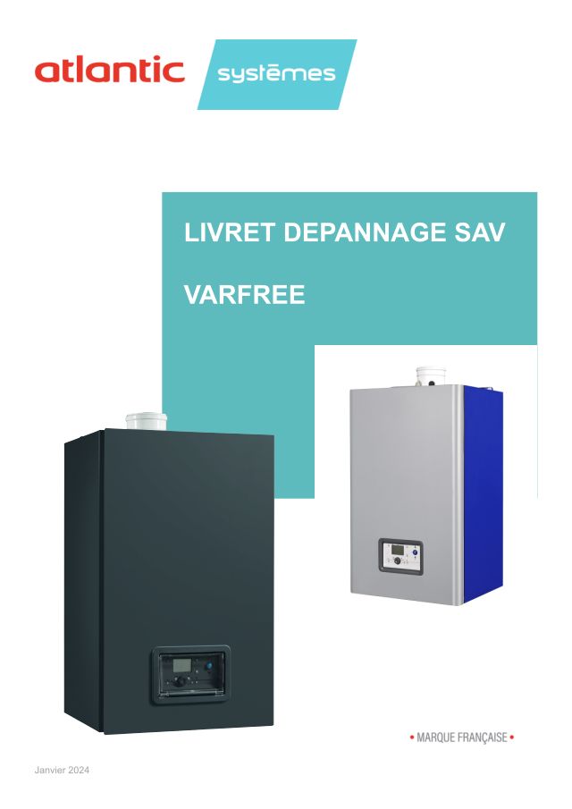 Première page : Guide de dépannage Atlantic Solutions Chaufferie VARFREE EVO 120 FR