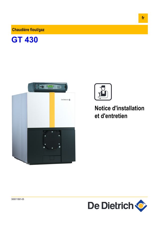 Premiere page : Notice d'installation De Dietrich GT 430-13