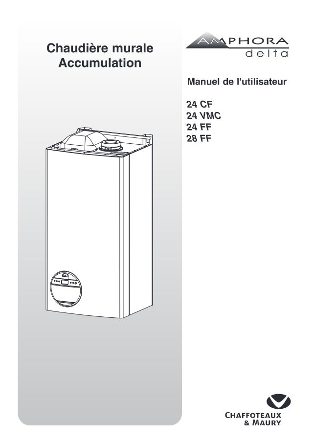Première page : Notice d'utilisation Chaffoteaux AMPHORA DELTA 24 FF B/P FR