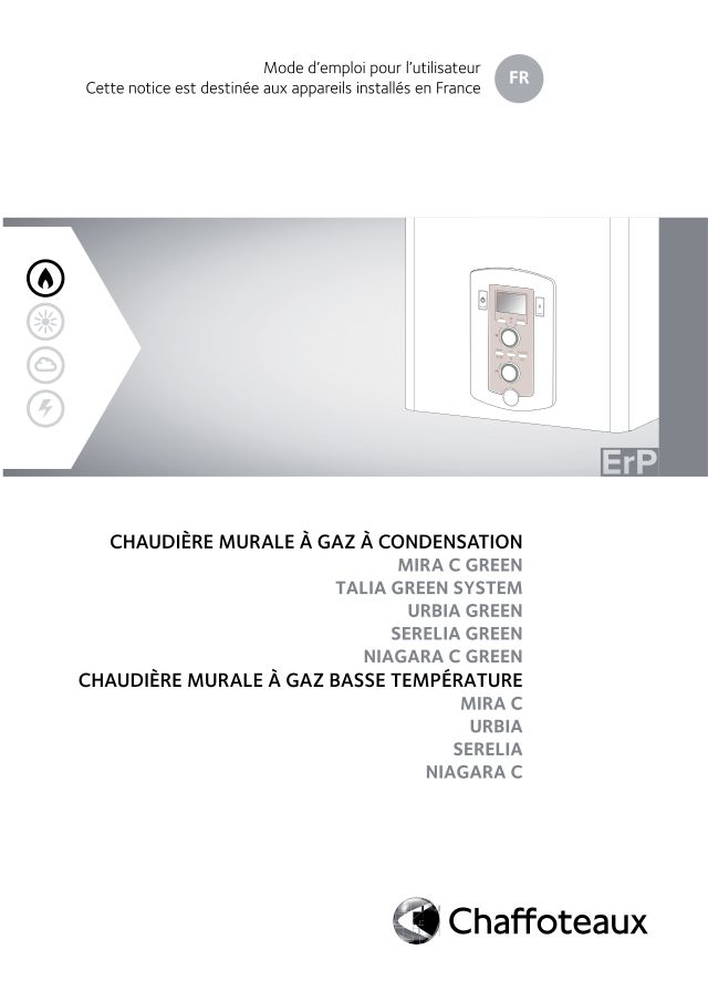 Premiere page : Notice d'utilisation Chaffoteaux SERELIA GREEN 25 FF N FR (3310092)