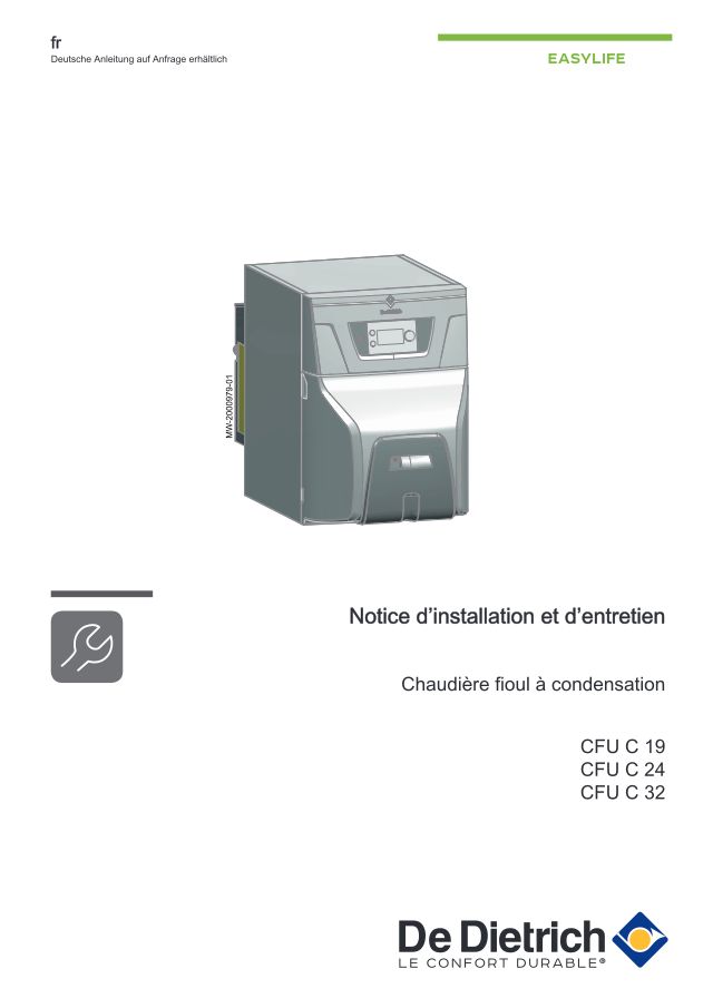 Premiere page : Notice d'installation De Dietrich CFU C 32