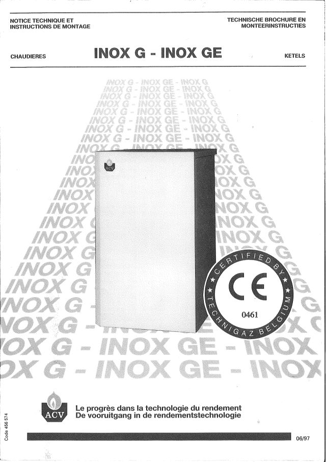 Premiere page : Notice d'installation ACV IG 32 (02150301)