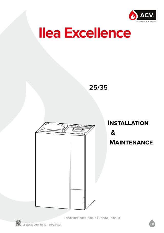 Premiere page : Notice d'installation ACV ILEA EXCELLENCE 25/35 (021408)
