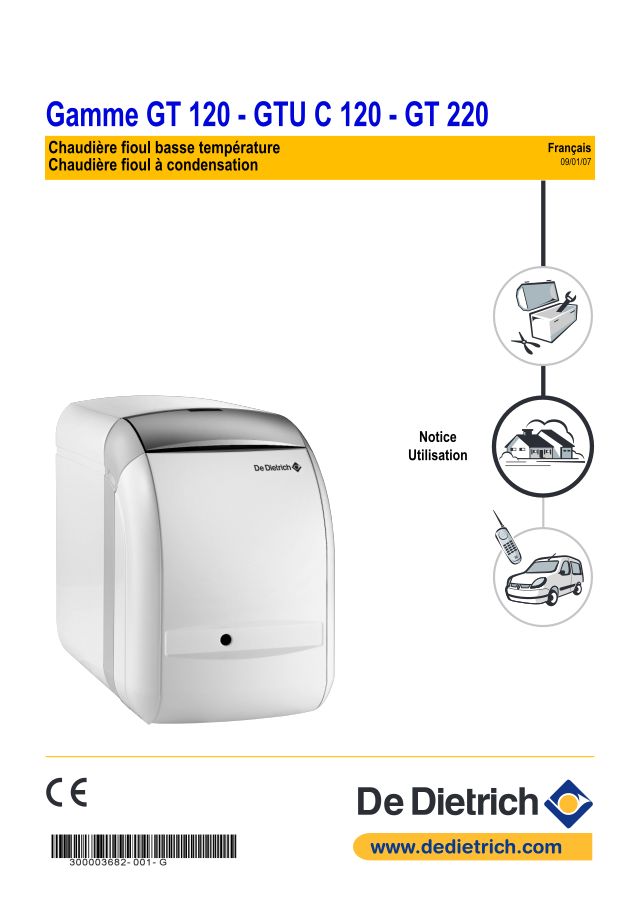 Première page : Notice d'utilisation De Dietrich GT 1204/160