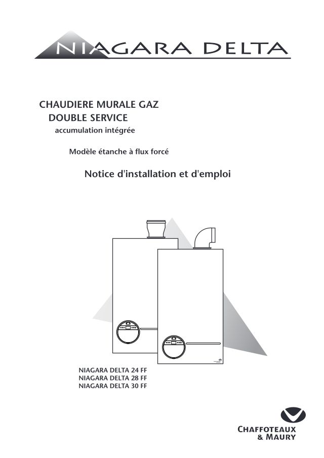 Première page : Notice d'installation Chaffoteaux NIAGARA DELTA 30 FF N FR