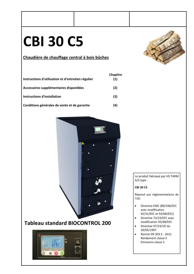 Première page : Notice d'utilisation De Dietrich CBI 30-C5 (Gamme 2017)