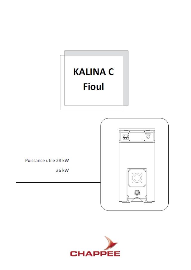 Première page : Notice d'utilisation Chappee KALINA FIOUL 28 (2013)