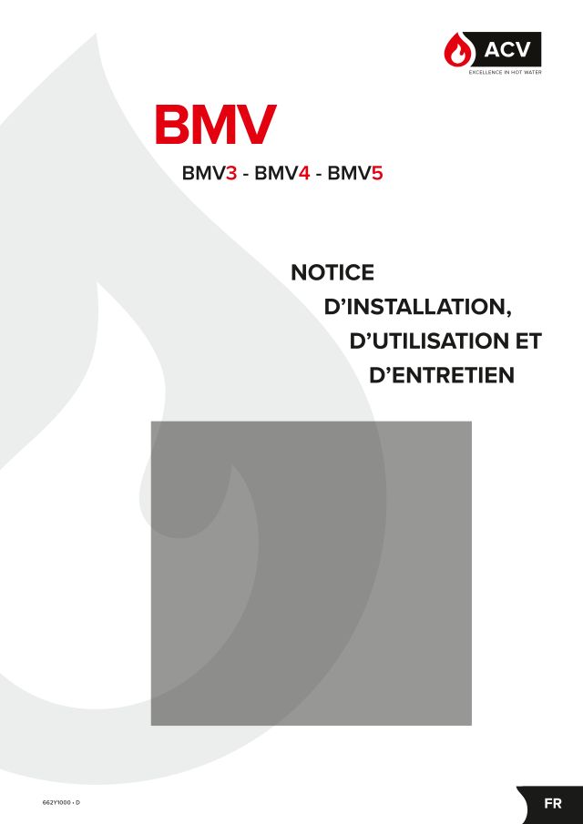 Premiere page : Notice d'installation ACV BMV4 (787398)