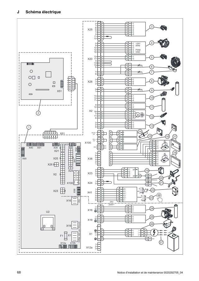 Première page : Schéma électrique Saunier Duval ThemaPlus H-Condens MA 30-CF/1