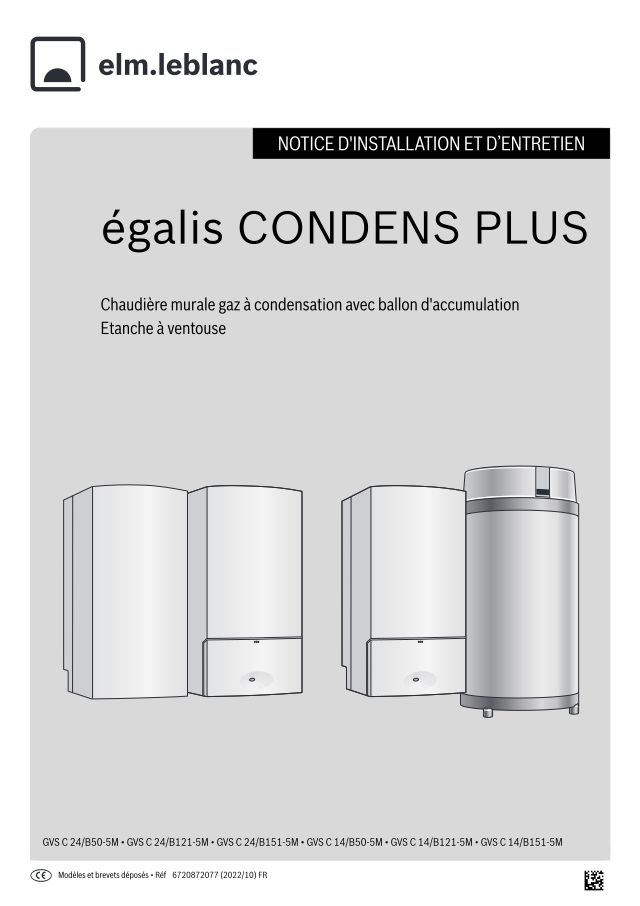 Premiere page : Notice d'installation Elm Leblanc GVS C 24/B151-5MN (7716704717)