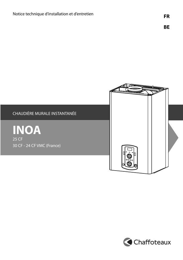 Premiere page : Notice d'installation Chaffoteaux INOA 24 VMC N FR (3650195)