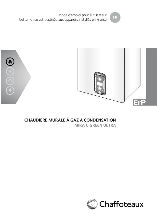 Premiere page : Notice d'utilisation Chaffoteaux Mira C Green Ultra D2 30 (3314256)