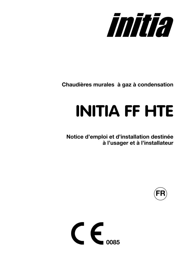 Premiere page : Notice d'utilisation Chappee INITIA 2.33 FF HTE (HLN436333321)