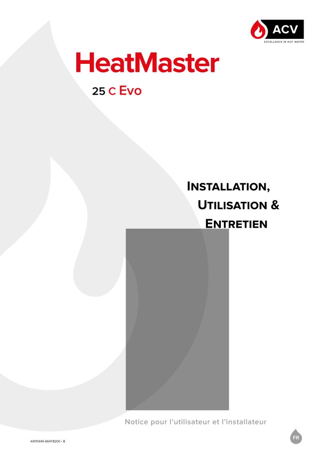 Premiere page : Notice d'utilisation ACV HeatMaster 25 C EVO (052822)
