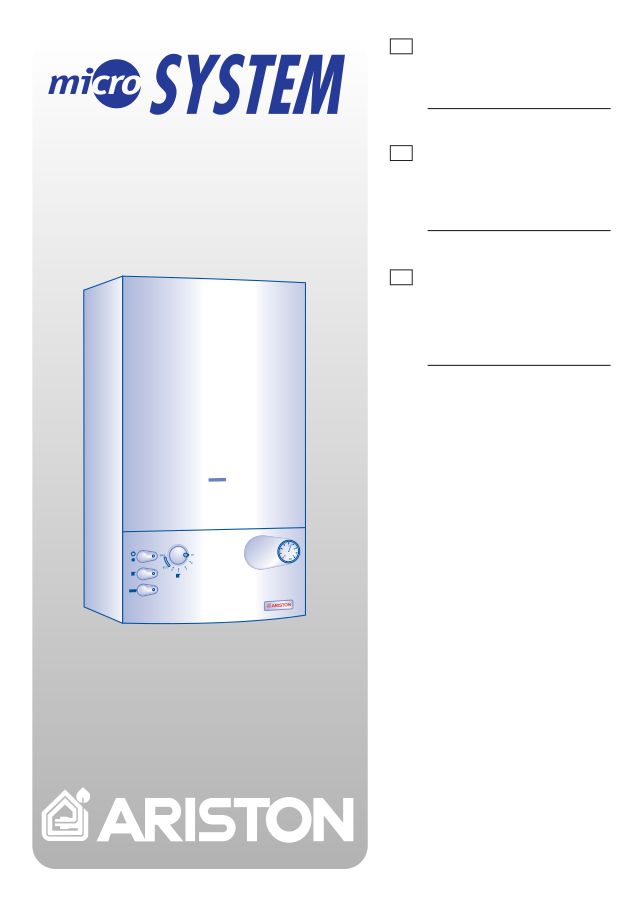 Première page : Notice d'utilisation Ariston MICROSYSTEM 21 RI I2