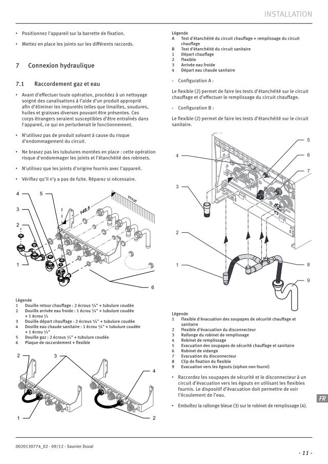 Première page : Schéma hydraulique Saunier Duval ThemaPlus Condens F 30 A-1