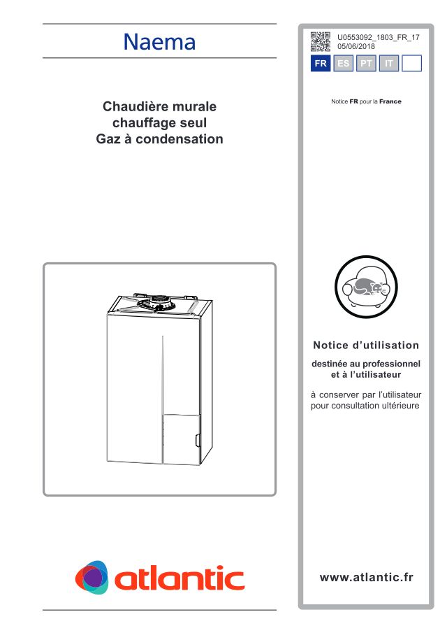 Première page : Notice d'utilisation Atlantic NAEMA 12
