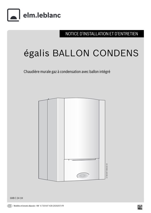 Premiere page : Notice d'installation Elm Leblanc GVBC 24-1HB (7716701407)