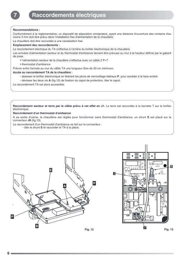 Première page : Schéma électrique Chaffoteaux NEXIA 24 CF N FR