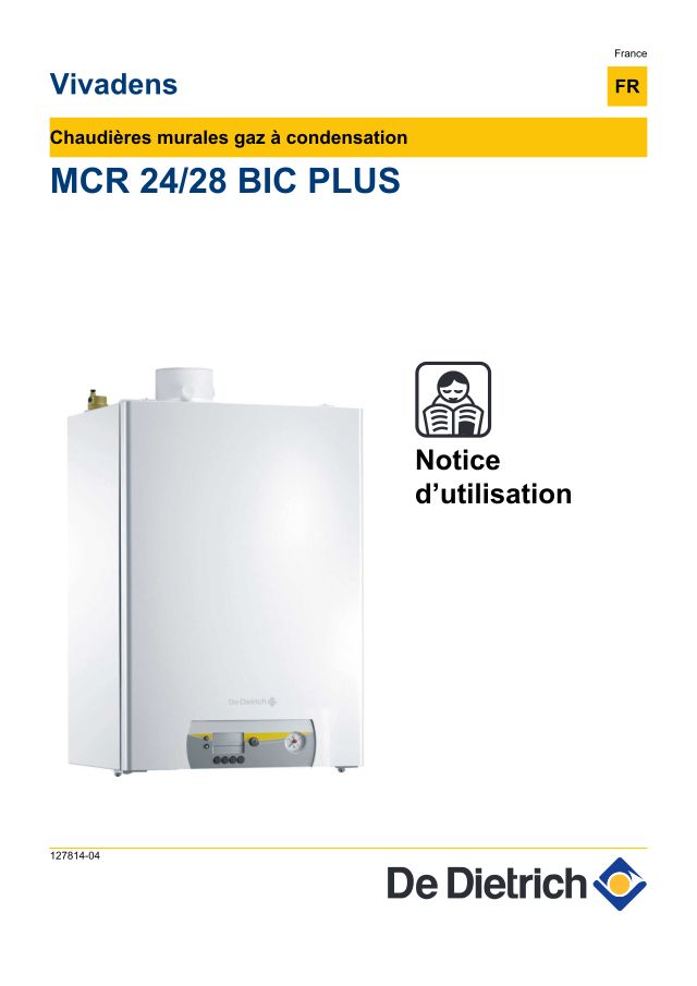 Premiere page : Notice d'utilisation De Dietrich MCR 24/28 BIC PLUS (7625456)