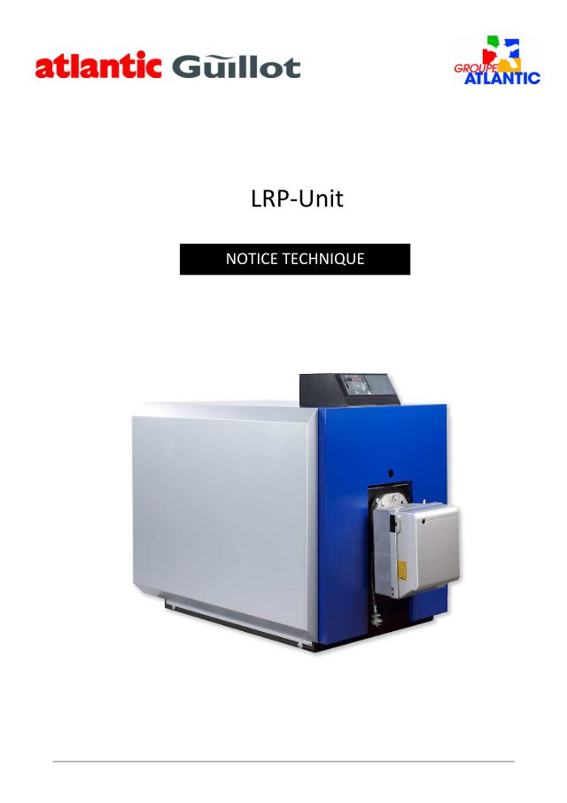 Premiere page : Notice d'installation Atlantic Solutions Chaufferie LRP UNIT G9 (20Mb 4B) (053634)