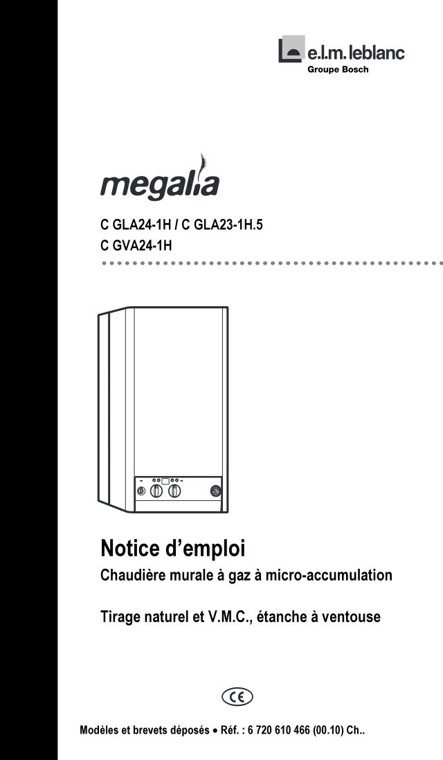 Première page : Notice d'utilisation Elm Leblanc CGLA24-1H NAT