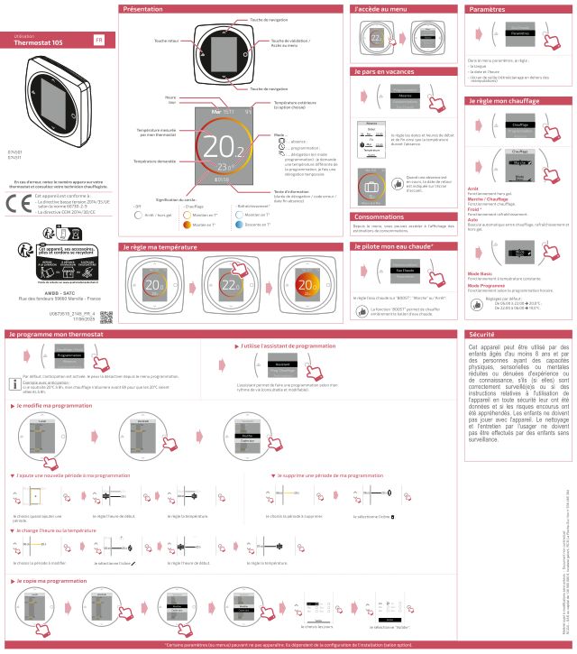 Premiere page : Notice d'utilisation ACV Navilink 105