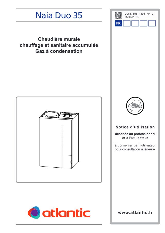 Première page : Notice d'utilisation Atlantic NAIA DUO 35
