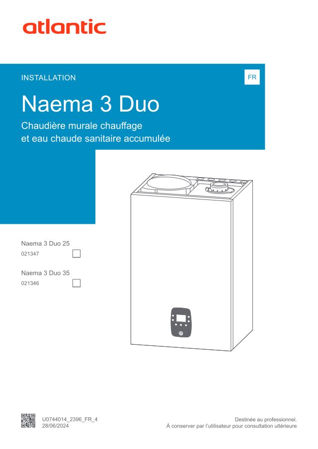 Premiere page : Notice d'installation Atlantic NAEMA 3 DUO 25 (021347)